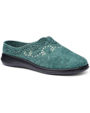 Hotter Cuddle Slippers - Blue