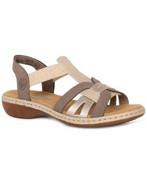 Rieker Globe Sandals - Brown