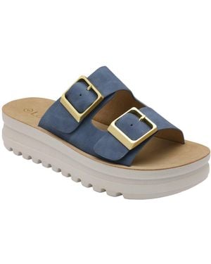 Lotus Volos Flatform Sandals - Blue
