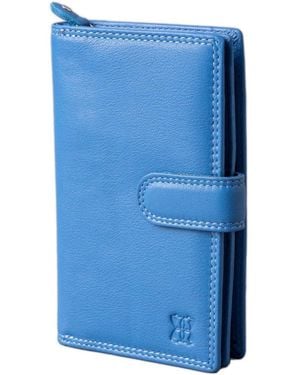 Lakeland Leather Medium Leather Tab Purse - Blue