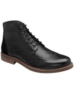 Frank Wright Magnus Brogue Boots - Black