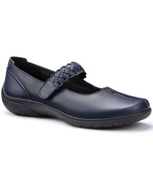 Hotter Shake Ii Wide Fit Mary Jane Shoes - Blue