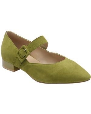 Lotus Verbena Mary Jane Court Shoes - Green