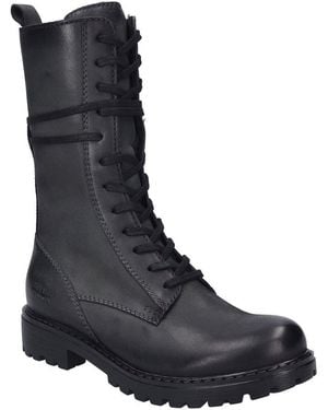 Josef Seibel Melinda 29 Combat Calf Boots - Blue