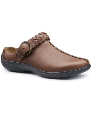 Hotter Magical Wide Fit Mules - Brown