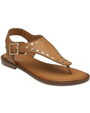 Lotus Juanita Toe Post Sandals - Brown
