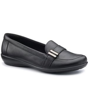 Hotter Clay Extra Wide Loafers - Black