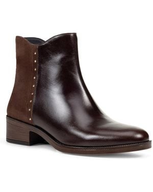 Geox D Camexia Ankle Boots - Brown
