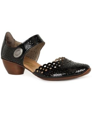 Rieker Pia Open Court Shoes - Black