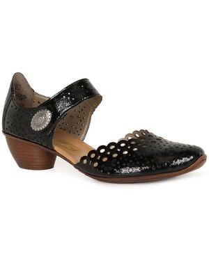 Rieker Pia Open Court Shoes - Metallic