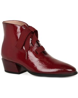 Hispanitas Verona Lace Up Ankle Boots - Red