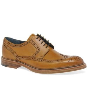Barker Men's Leather 'bailey Ii' Wing Tip Brogues - Brown