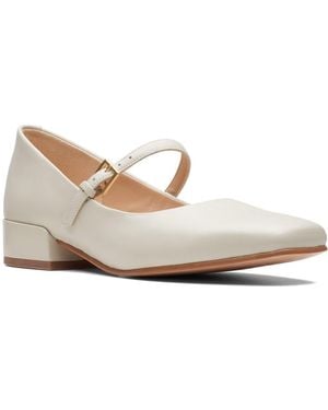 Clarks Seren 30 Buckle Mary Janes - White