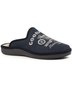 Goodyear Huxley Mule Slippers - Blue