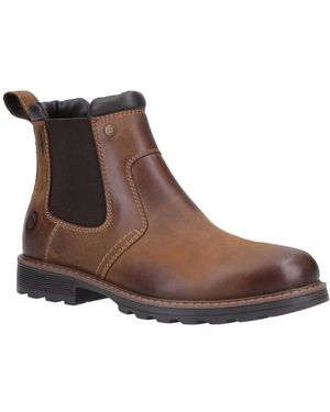 Cotswold Chunky Leather Chelsea Boots - Brown