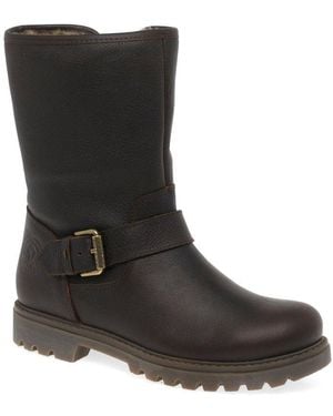Panama Jack Singapur B23 Biker Ankle Boots - Black