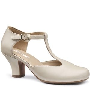 Hotter Tempo T-Bar Court Shoes - White