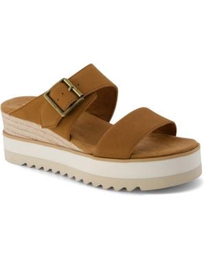 TOMS Diana Wedge Sandals - Brown