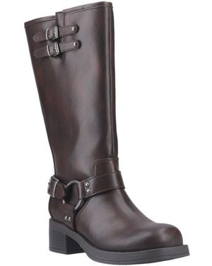 Rocket Dog Nash Tall Biker Boots - Brown