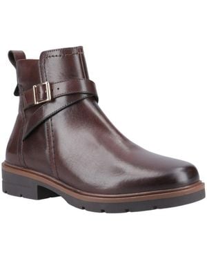 Hush Puppies Tove Buckle Ankle Boots - Brown
