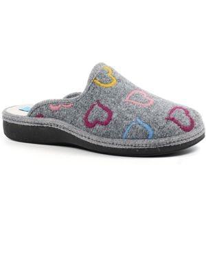 Lunar (GRS) Love Mule Slippers - Grey