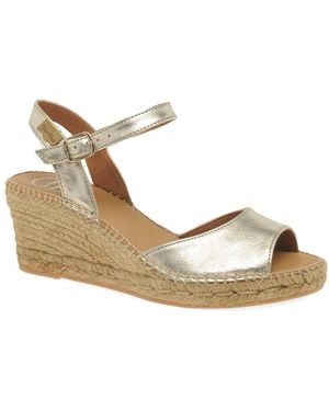 Toni Pons Sia-P Wedge Heel Espadrille Sandals - Metallic