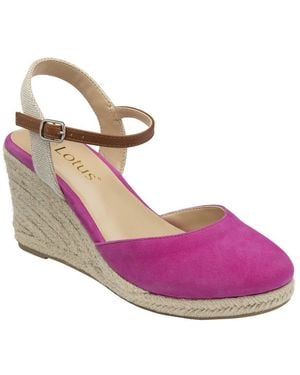 Lotus Mariah Espadrille Wedges - Purple