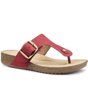 Hotter Resort Toe Post Sandals - Pink