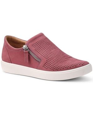 Hotter Daisy Wide Fit Slip On Trainers - Purple