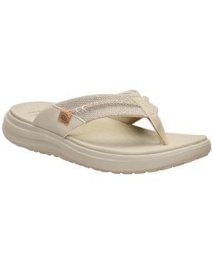 HEYDUDE Finn Flip Braided Sandals - Grey