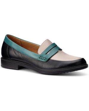 Hotter Dorset Penny Style Loafers - Blue