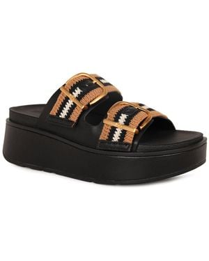 Fitflop Max Buckle Stripe Sandals - Black