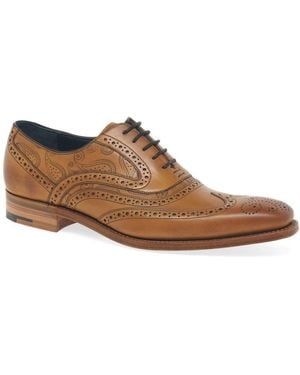 Barker Men's Tan 'grant' Wingtip Brogue - Brown