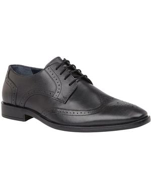 Lotus Milton Brogue Shoes - Black