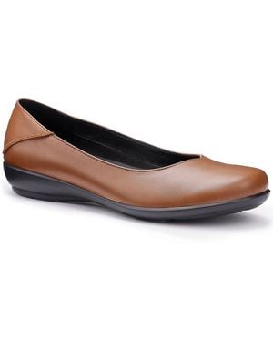 Hotter Birdie Wide Ballet Court Shoes - Blue