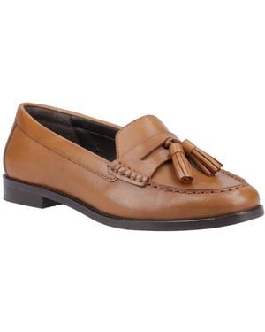 Hush Puppies Connie Tassel Loafers - Brown