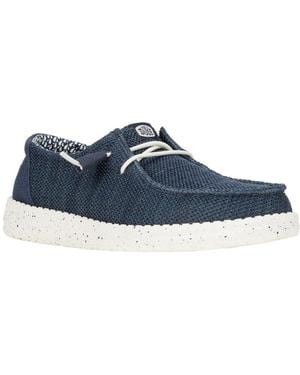 HEYDUDE Wendy Stretch Sox Slip On Shoes - Blue