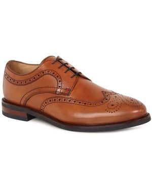 Jones Bootmaker Longwood Wide Fit Brogues - Brown