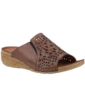 Riva Cardigan Sandals - Brown