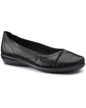 Hotter Robyn Ii Wide Fit Court Shoes - Black