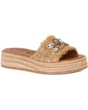 Tamaris Ausonia Mule Sandals - Natural