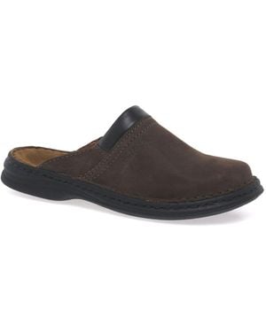 Josef Seibel Max &Apos;S Leather Mules - Black