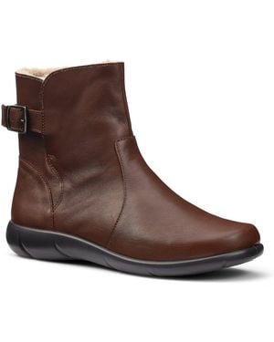 Hotter Rustle Wide Fit Ankle Boots - Brown