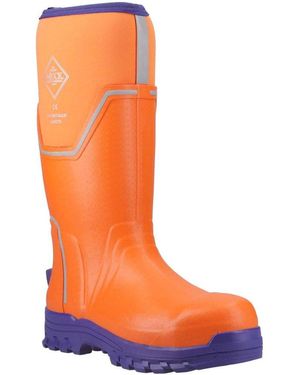 Muck Boot Grit S5 Wellingtons - Orange