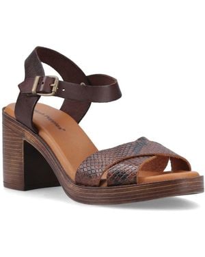 Hush Puppies Georgia Heeled Sandals - Brown