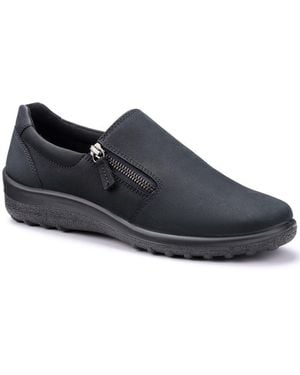 Hotter Ruby Wide Fit Slip On Shoes - Blue