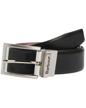 Barbour Fife Reversible Belt (L) - Black