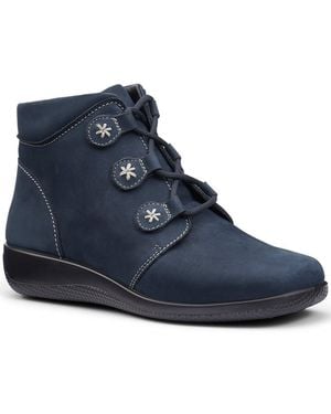 Hotter Indulge Ankle Boots - Blue