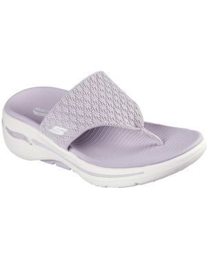Skechers Go Walk Arch Fit Spellbound Toe Post Sandals - Purple