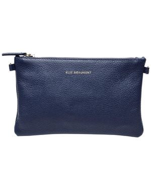 Elie Beaumont Pouch Bag Messenger Handbag - Blue